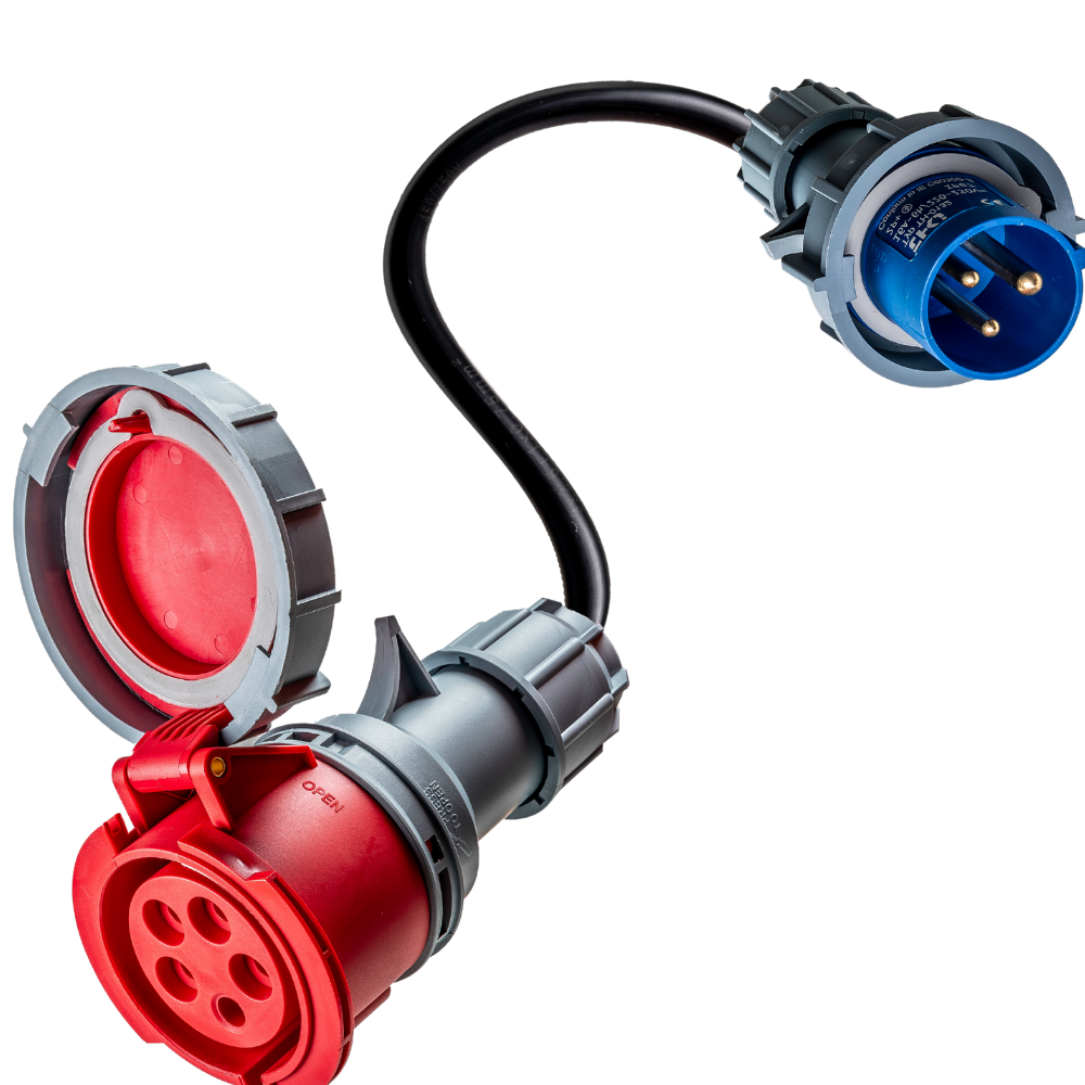 32A 5-polet CEE til 16A 3-polet CEE adapter