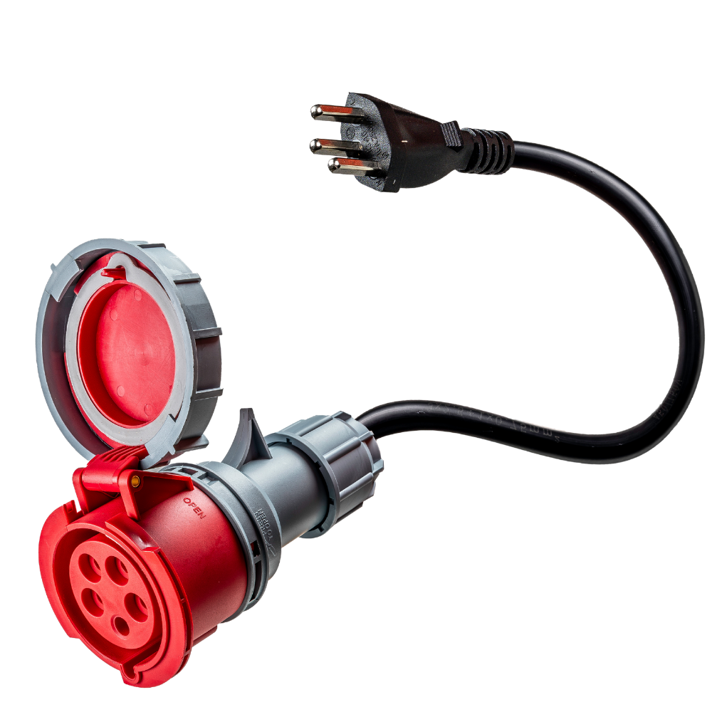 32A 5-polet CEE til type J-adapter for Sveits