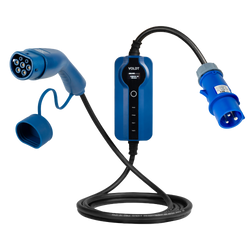 Type 2 til CEE | 1 Fas | justerbar 8A - 32A | 7,4kW Ladekabel