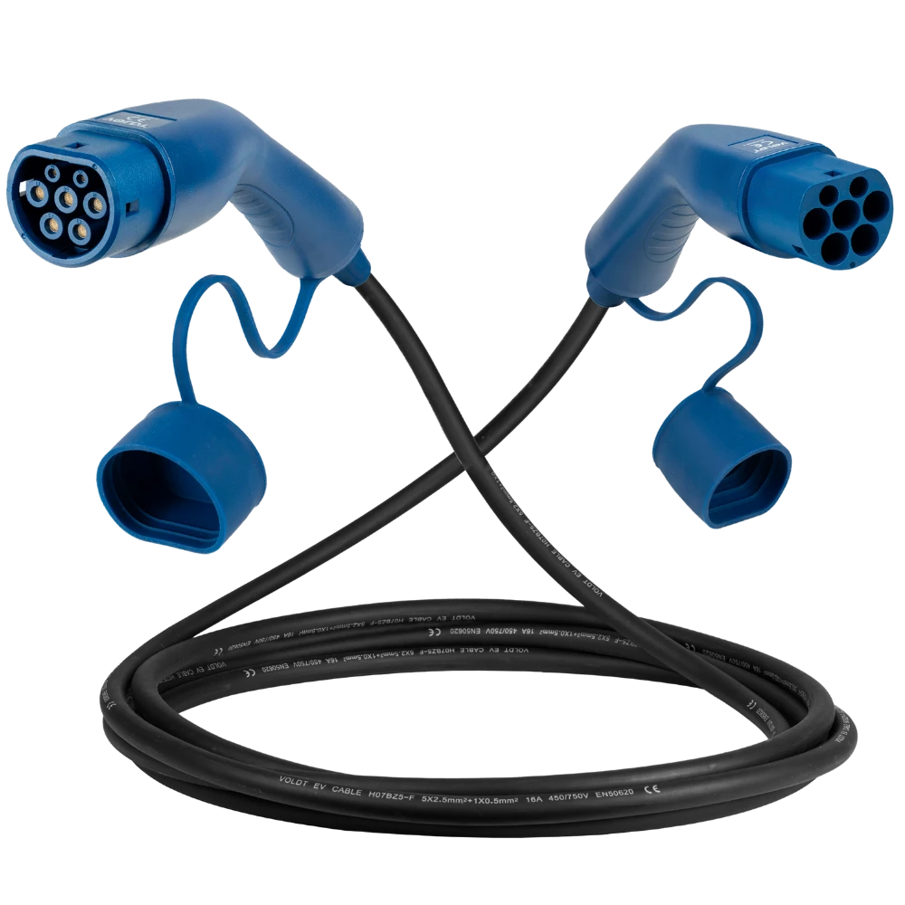 Type 2 - Mode 3 - 16A charging cable