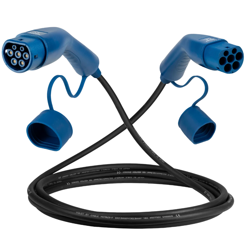 Type 2 - Mode 3 - 16A ladekabel
