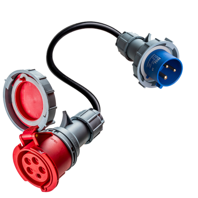 32A 5-polet CEE til 32A 3-polet CEe adapter