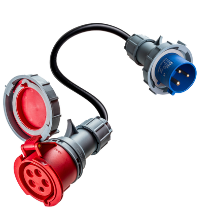 32A 5-polet CEE til 32A 3-polet CEe adapter