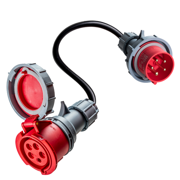 16A 5-polet til 32A 5-polet CEE adapter