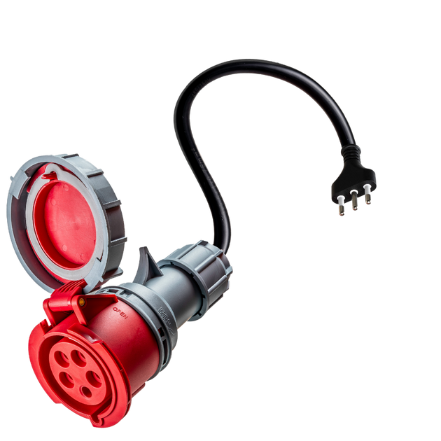 32A 5-polet CEE til type L-adapter for Italia