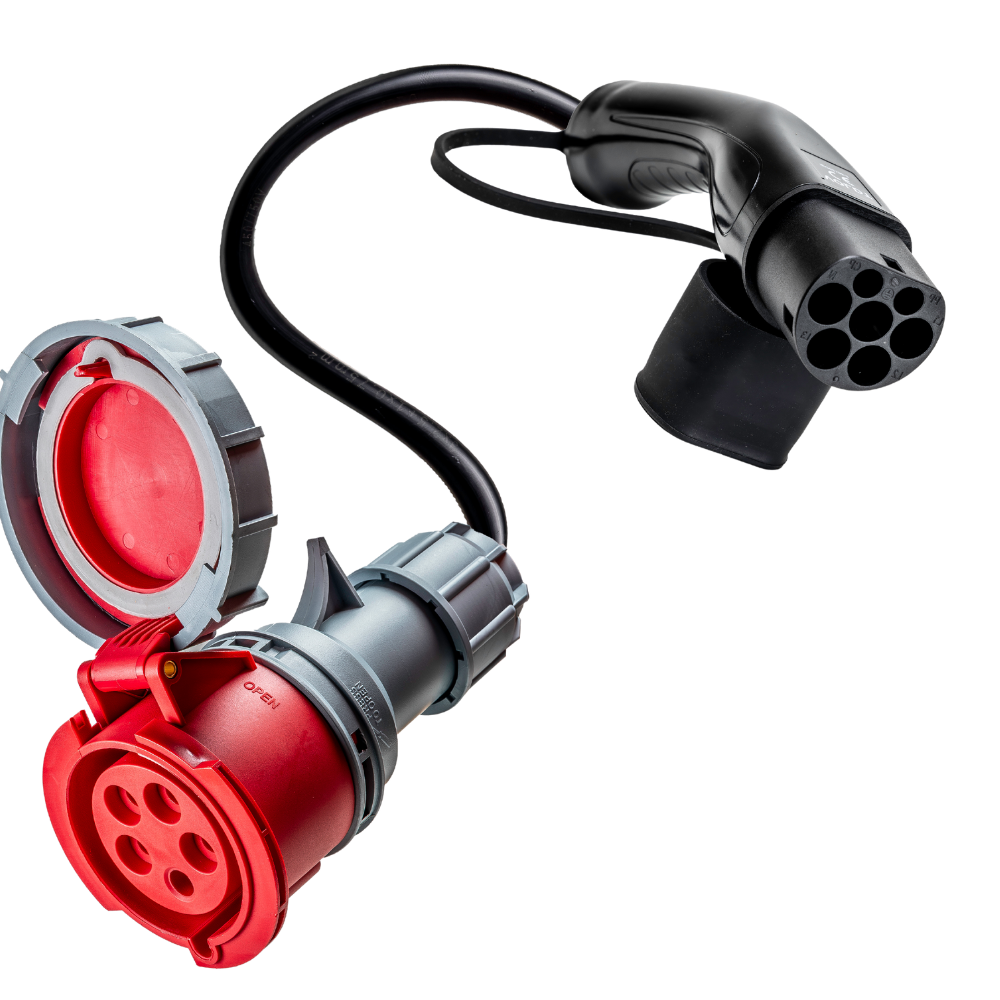 Adapter 32A rød CEE til type 2 | Voldt® – Voldt Norway