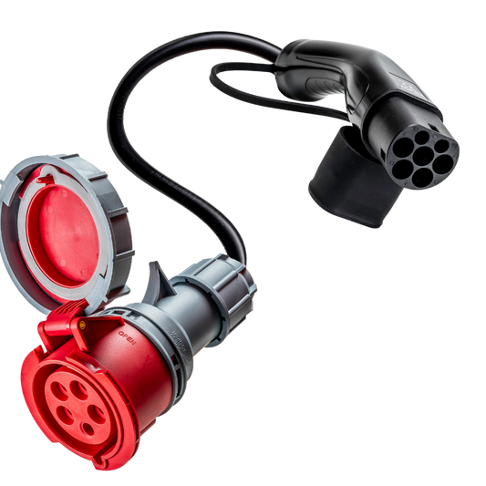32A 5-polet CEE til Type 2-adapter