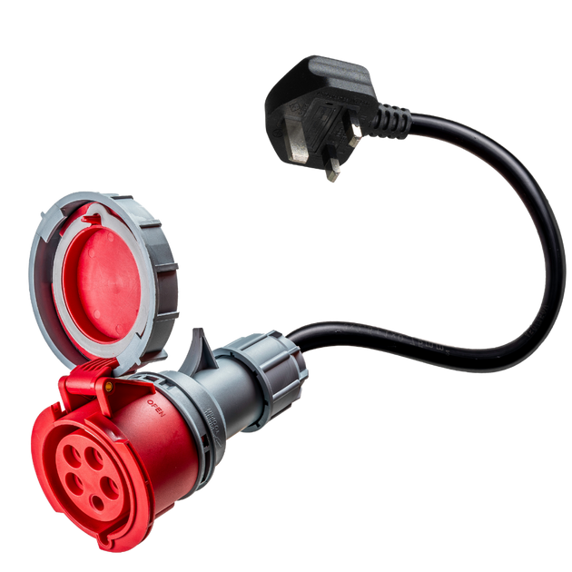 32A 5-polet CEE til type G for UK-adapter