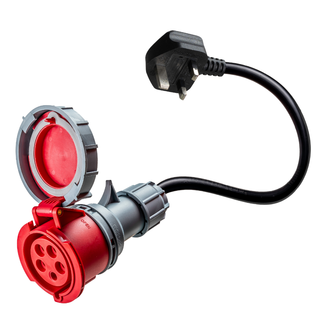 32A 5-polet CEE til type G for UK-adapter
