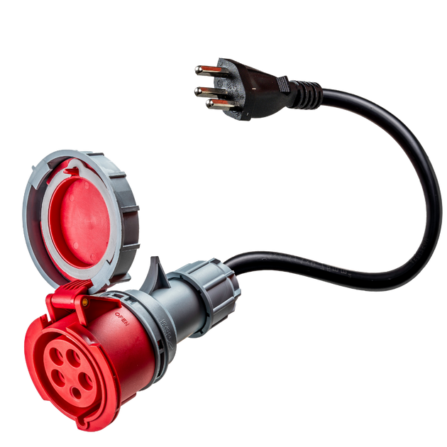32A 5-polet CEE til type J-adapter for Sveits