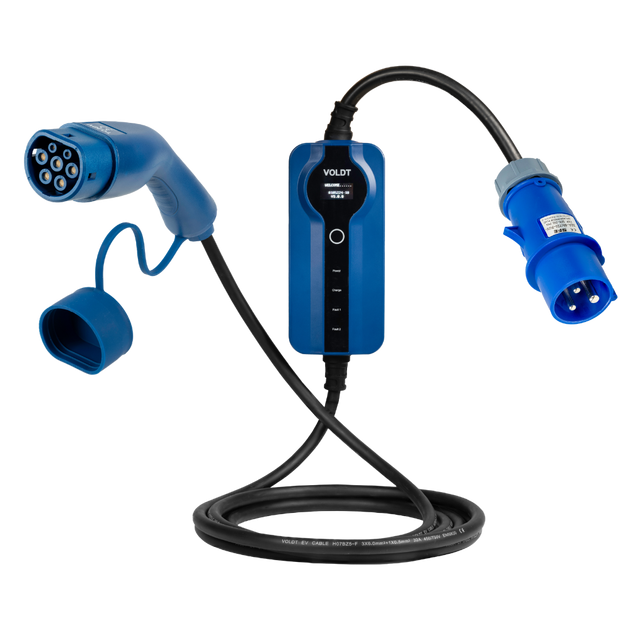 Type 2 til CEE | 1 Fas | justerbar 8A - 32A | 7,4kW Ladekabel