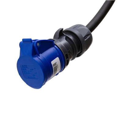 Adapterkabel type 2 (ladestasjonssiden) til 3-polet blå CEE kontakt
