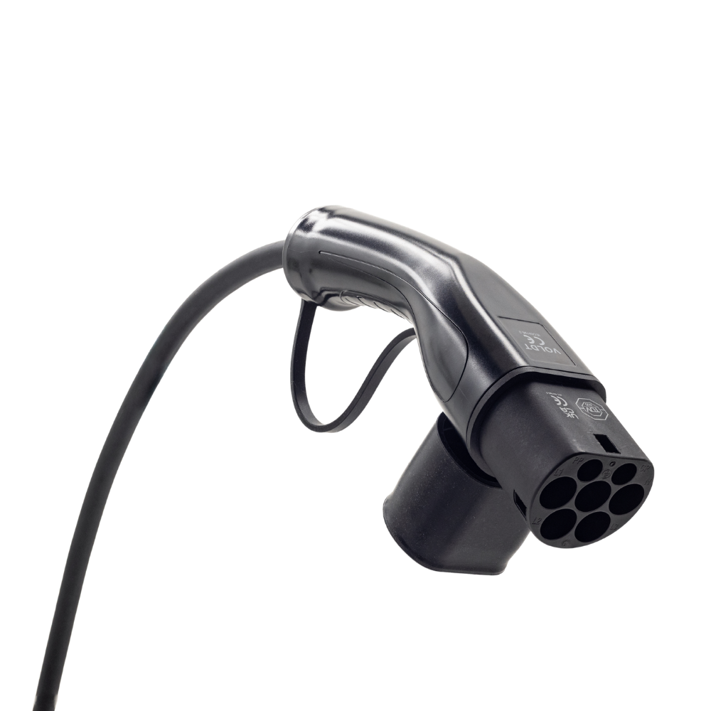 Adapterkabel type 2 (ladestasjonssiden) til 3-polet blå CEE kontakt