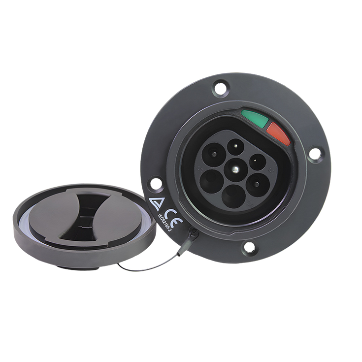 Type 2 Stikkontakt for bil | 1 fase | 16A/32A