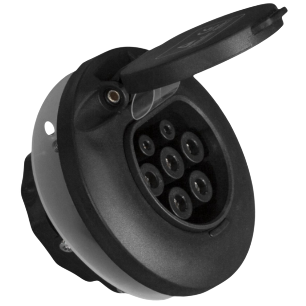 Type 2-kontakt for ladestasjon | 1 fase | 16A/32A