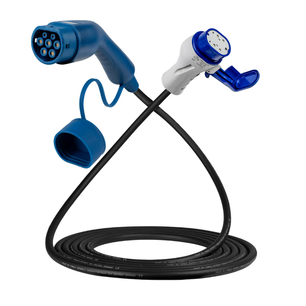 Type 2 - Type 3 | mode 3 | 32a | 22kW ladekabel