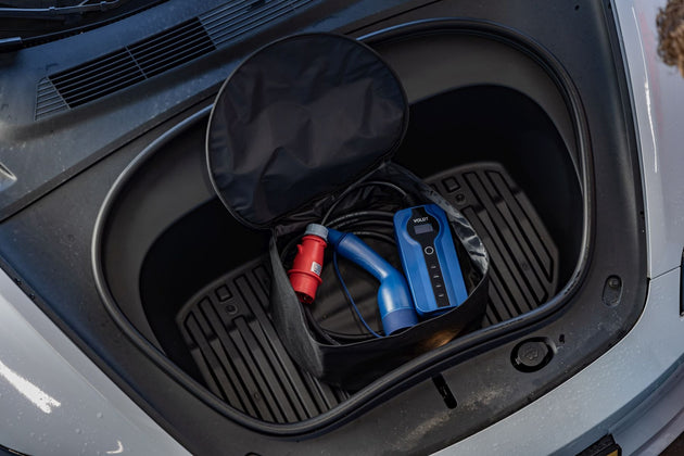 Type 2 - 16A rød CEE kontakt | 3-fase | Justerbar 8A - 16A | 11kW ladekabel