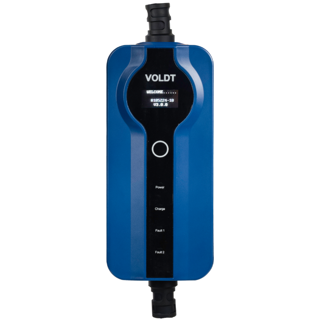 Type 2 - 16A blå CEE kontakt | 1 fase | Justerbar 8A - 16a | 3,7kW | Ladekabel for elbil