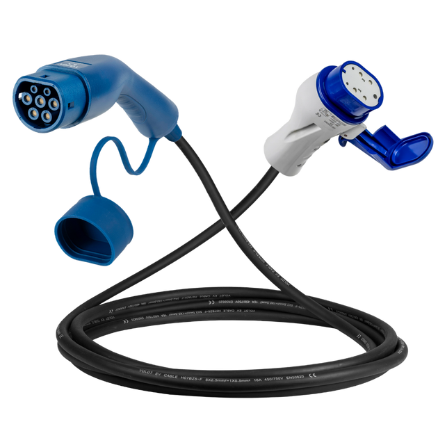 Type 2 - Type 3 | mode 3 | 16A | 11kW ladekabel