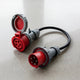 32A 5-polet CEE til 16A 5-polet CEE adapter