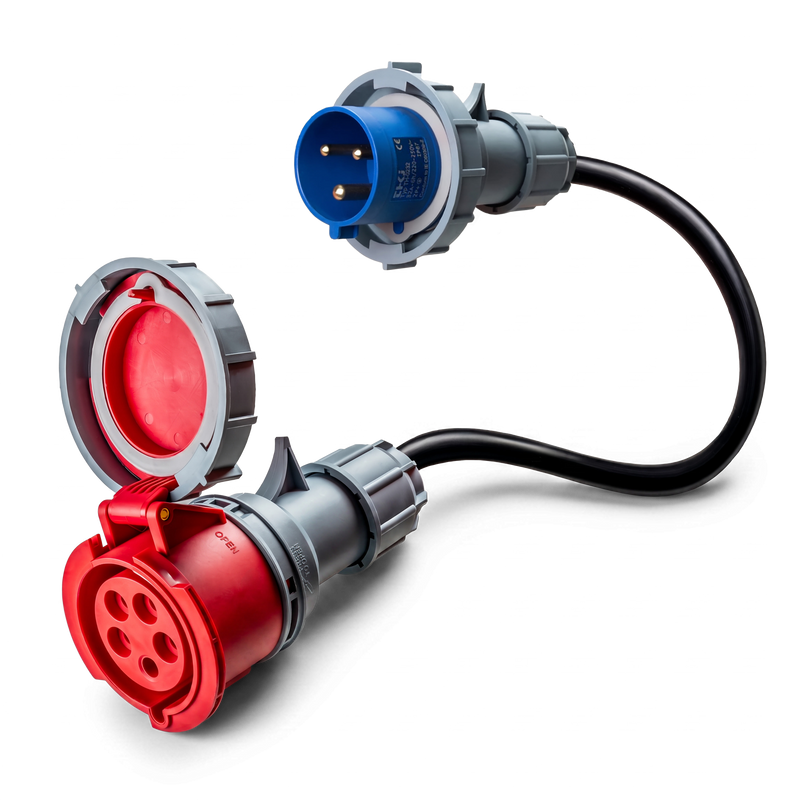 32A 5-polet CEE til 16A 3-polet CEE adapter