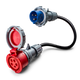 16A 5-polet til 32A 3-polet CEE adapter