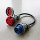 16A 5-polet til 32A 3-polet CEE adapter