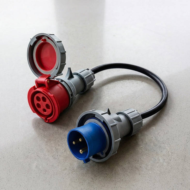 32A 5-polet CEE til 32A 3-polet CEe adapter