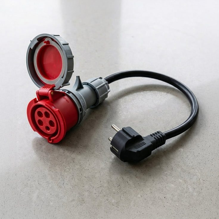 32A 5-polet CEE til Schuko-adapter