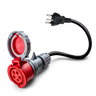 32A 5-polet CEE til type J-adapter for Sveits
