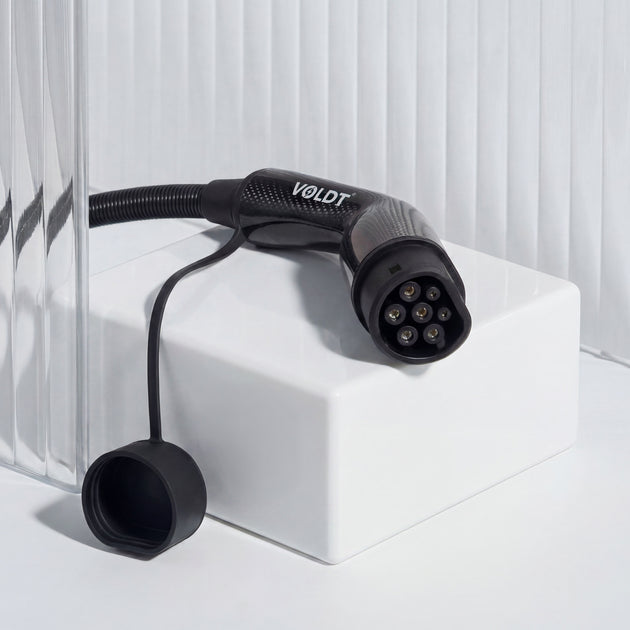 Voldt® Type 2 ladekabel i karbonfiber 22kW