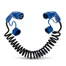 Type 2 til Type 2 | 3 Fas | 16A | 11kW | Spiral Ladekabel