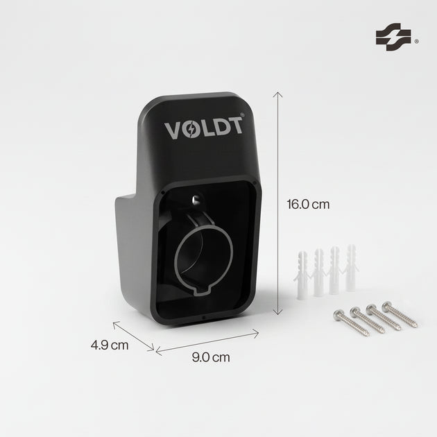 Pluggholder for EV type 2-ladekabel