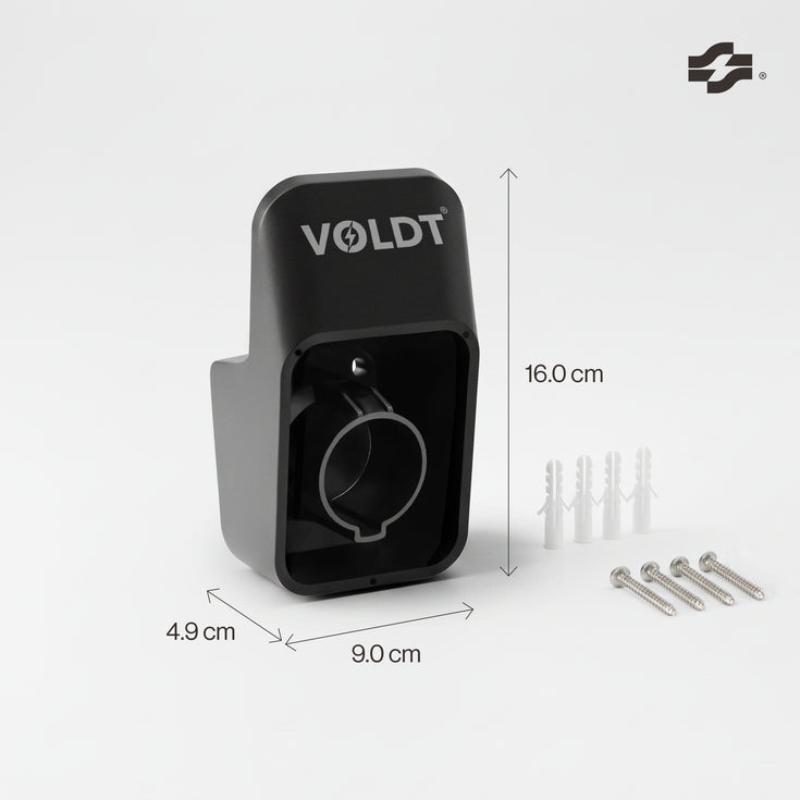 Pluggholder for EV type 2-ladekabel