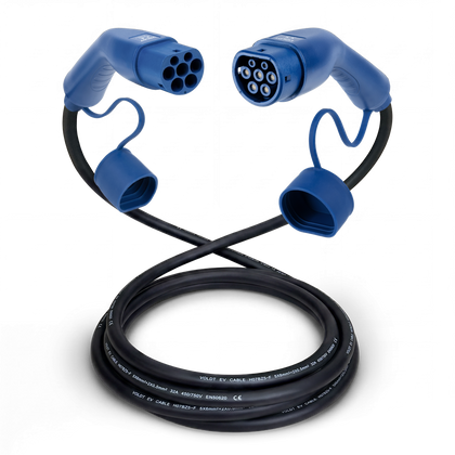 Type 2 | 1 Fas | 32 Ampere | 7,4 Kw Ladekabel